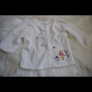 Disney Pooh Bear White Sweater
